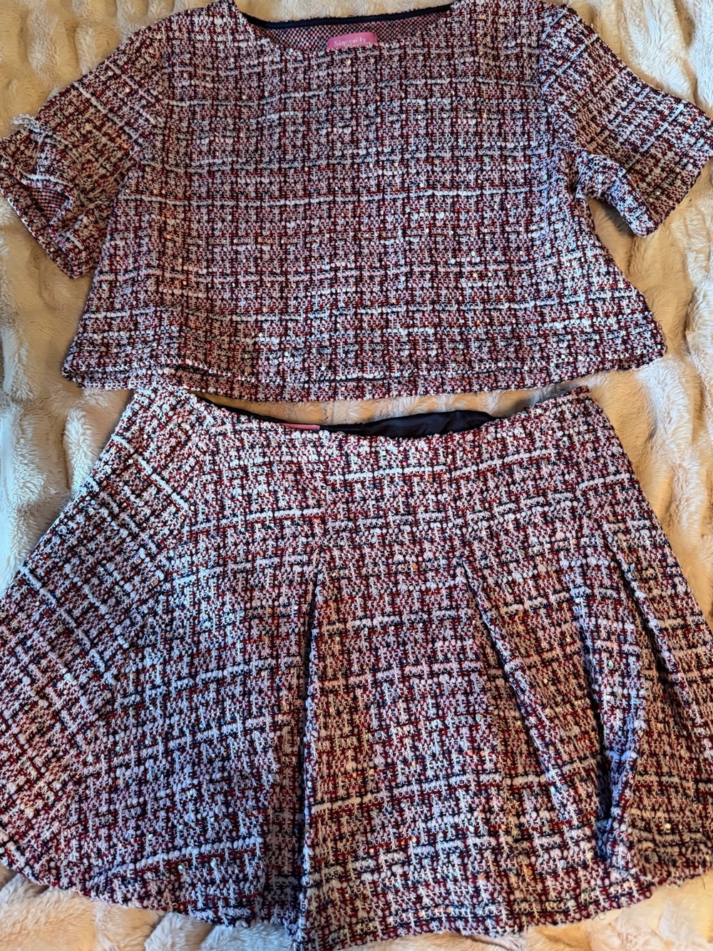 Sincerely Ours Tweed Knit matching set